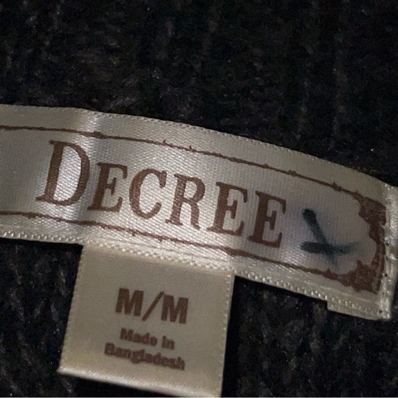 Decree charcoal gray cowl neck sweater Size medium - Picture 4 of 6